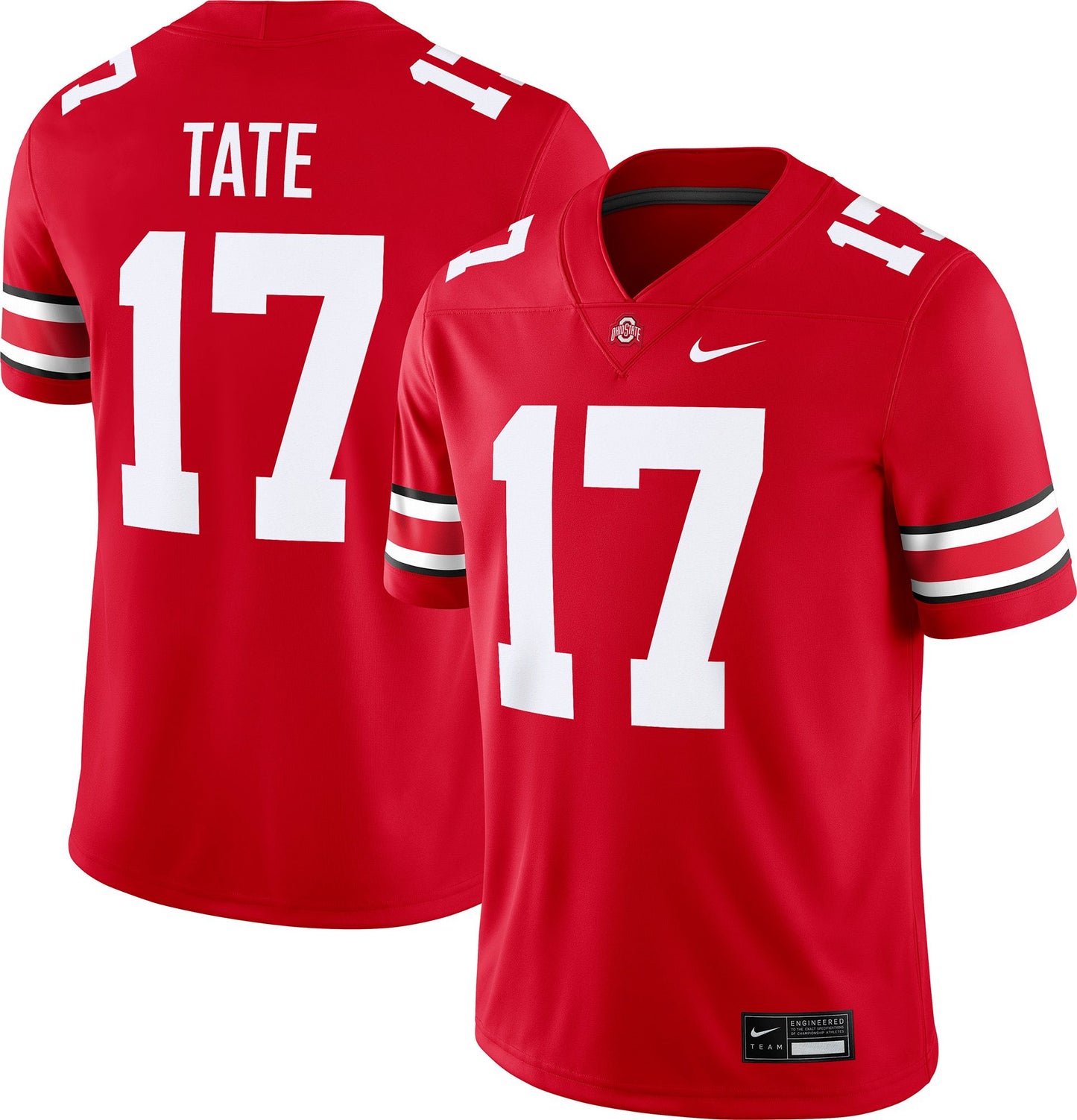 Carnell Tate Ohio State Buckeyes Nike scarlet game jersey
