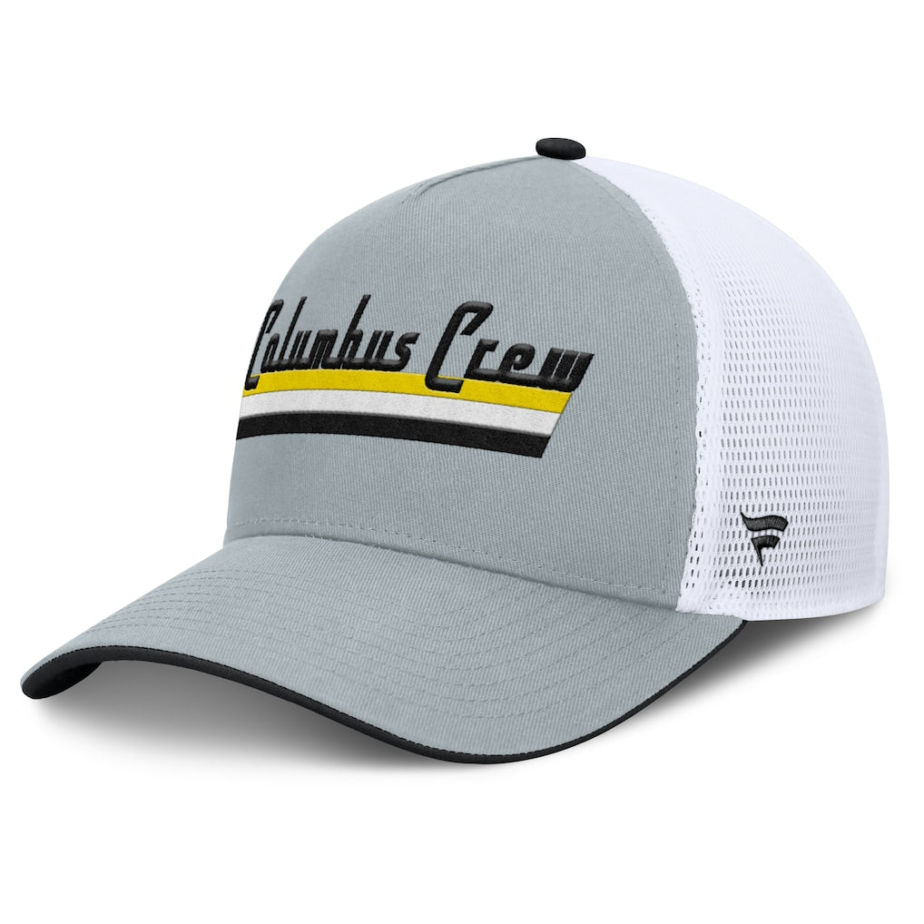 Columbus Crew Fanatics Knuckle Trucker Adjustable Hat - Gray Fanatics