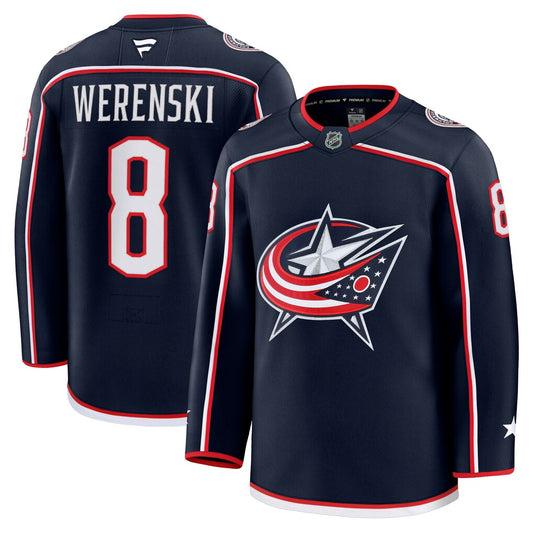 Zach Werenski Columbus Blue Jackets Fanatics Home Premium Jersey - Navy Fanatics