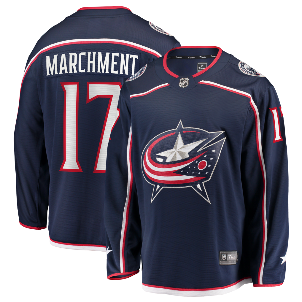 Mason Marchment Columbus Blue Jackets Fanatics Home Premier Breakaway Jersey - Navy Fanatics