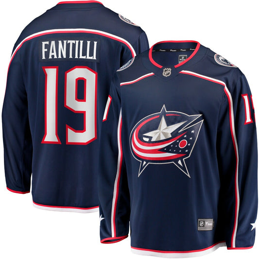 Adam Fantilli Columbus Blue Jackets Fanatics Home Premier Breakaway Jersey - Navy Fanatics