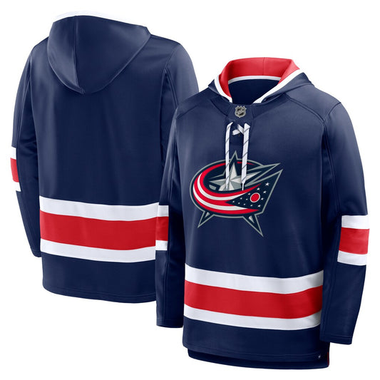 Columbus Blue Jackets Fanatics Prime Time Fleece Hoodie - Navy Fanatics