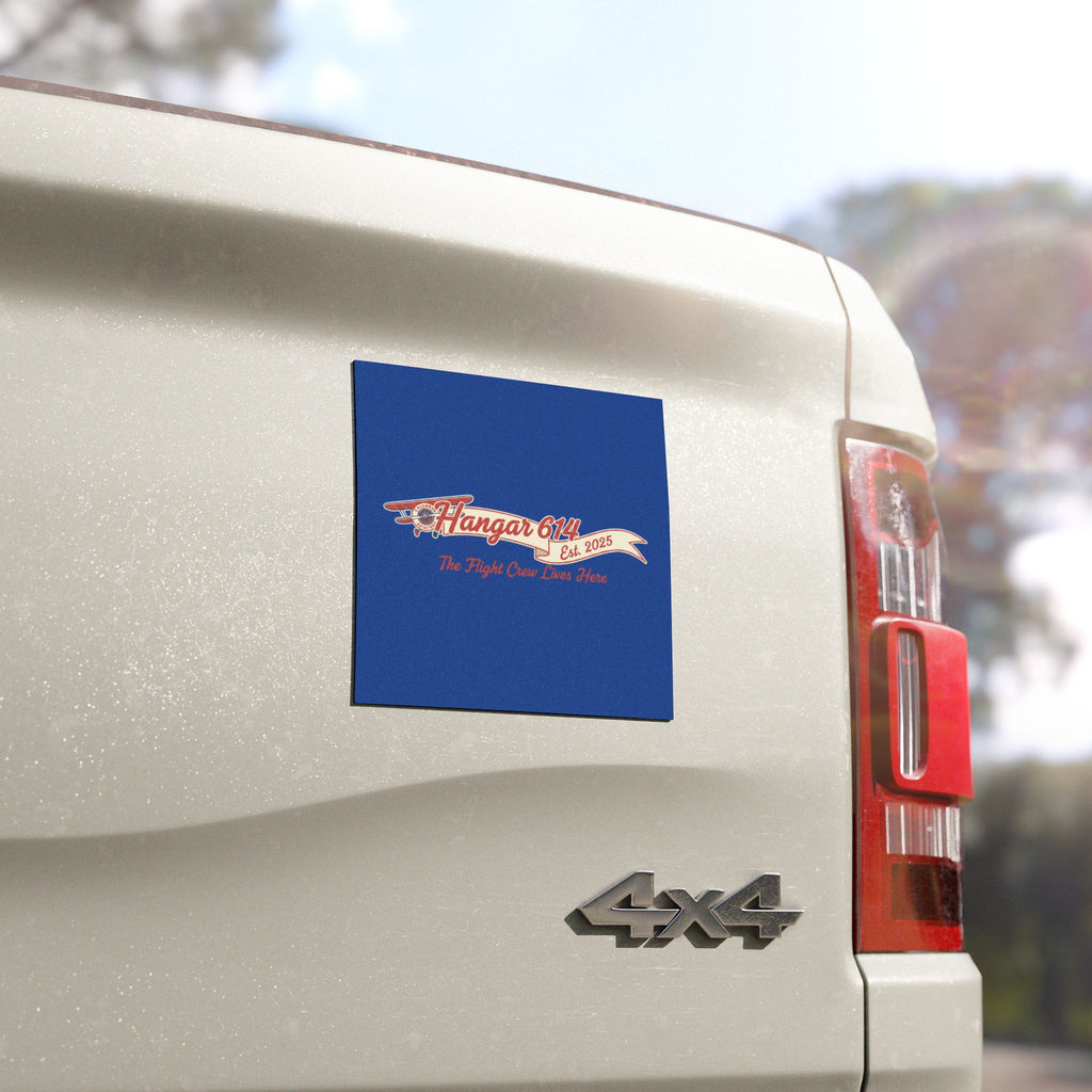 Car Magnet — "Hangar 614: The Flight Crew Lives Here!"