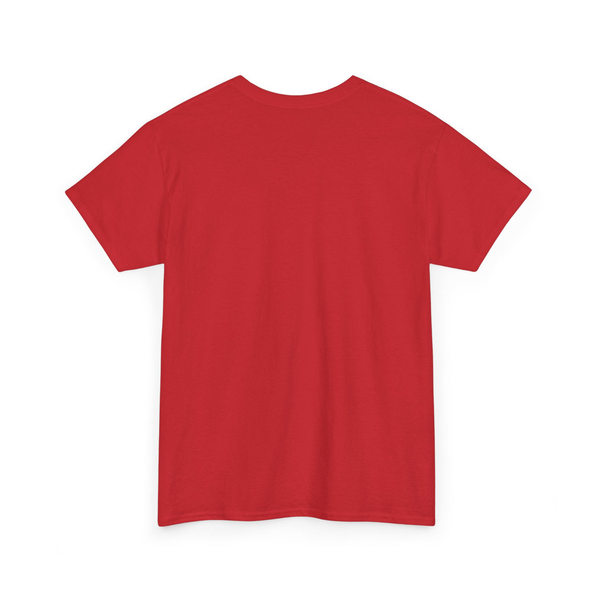 Red Vintage Flight Crew T-shirt shown from the back