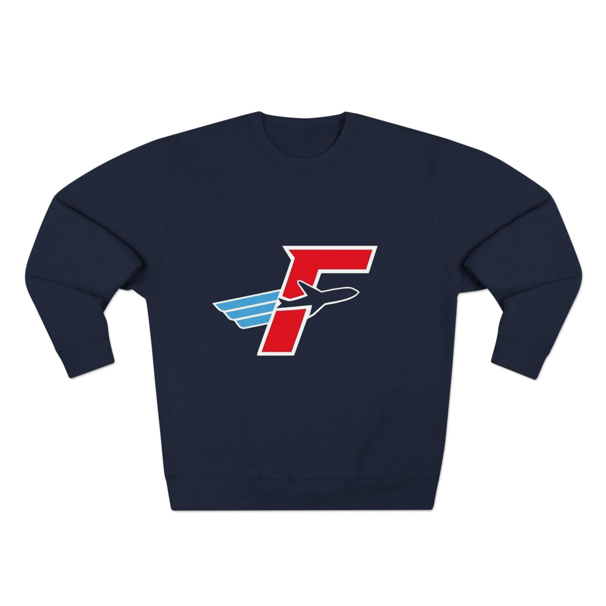 Navy FlightDecke Logo Crewneck Sweatshirt — front product view
