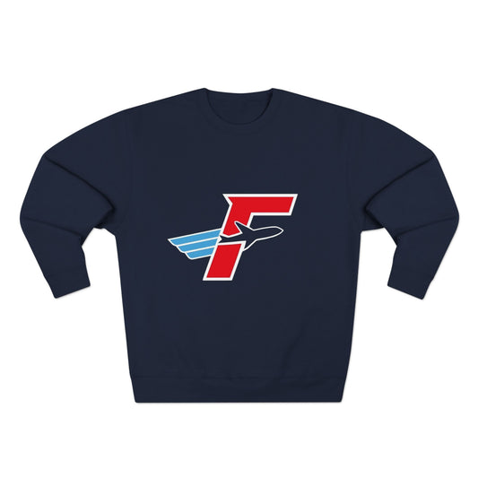 Navy FlightDecke Logo Crewneck Sweatshirt — front product view