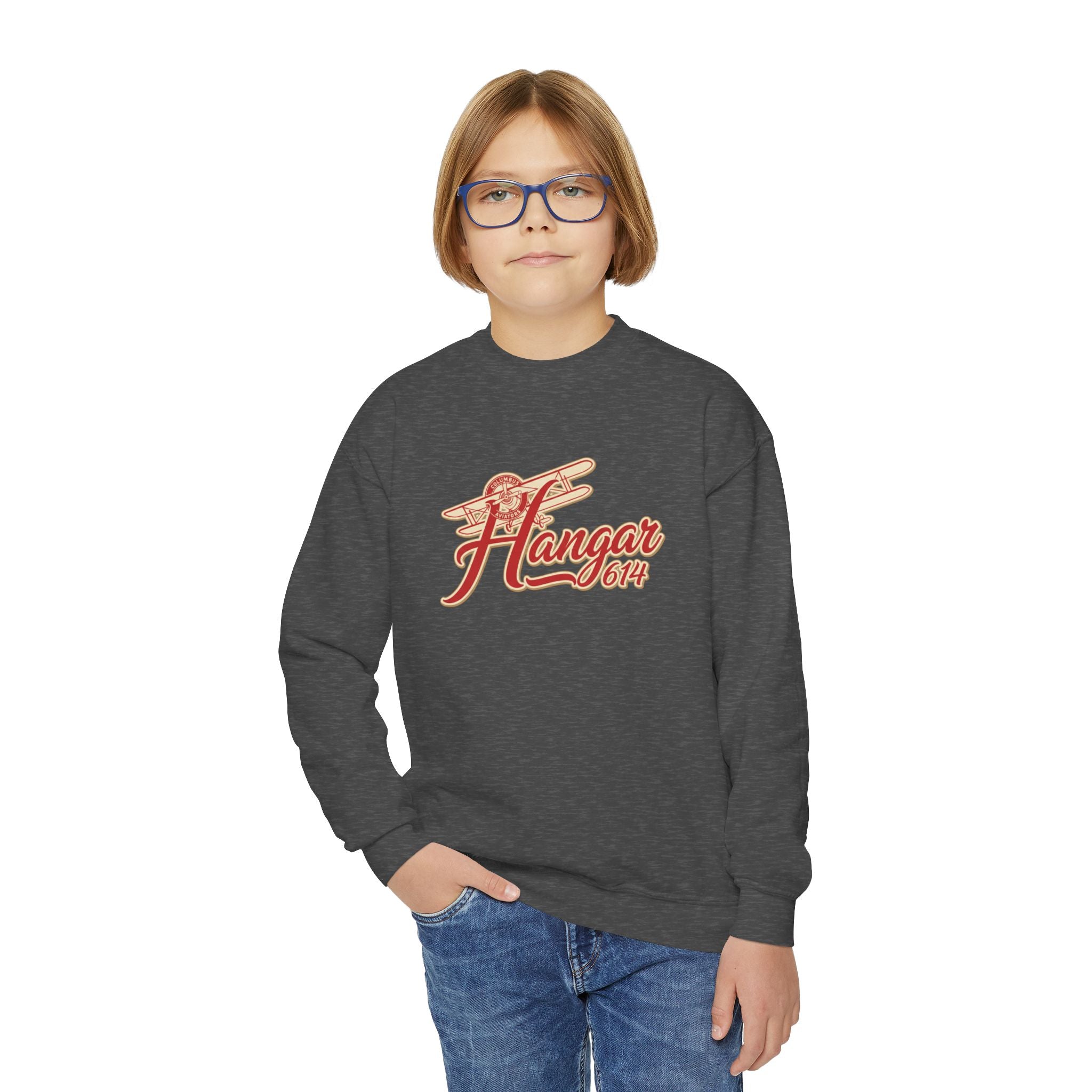 Hangar 614 Youth Crew Sweatshirt