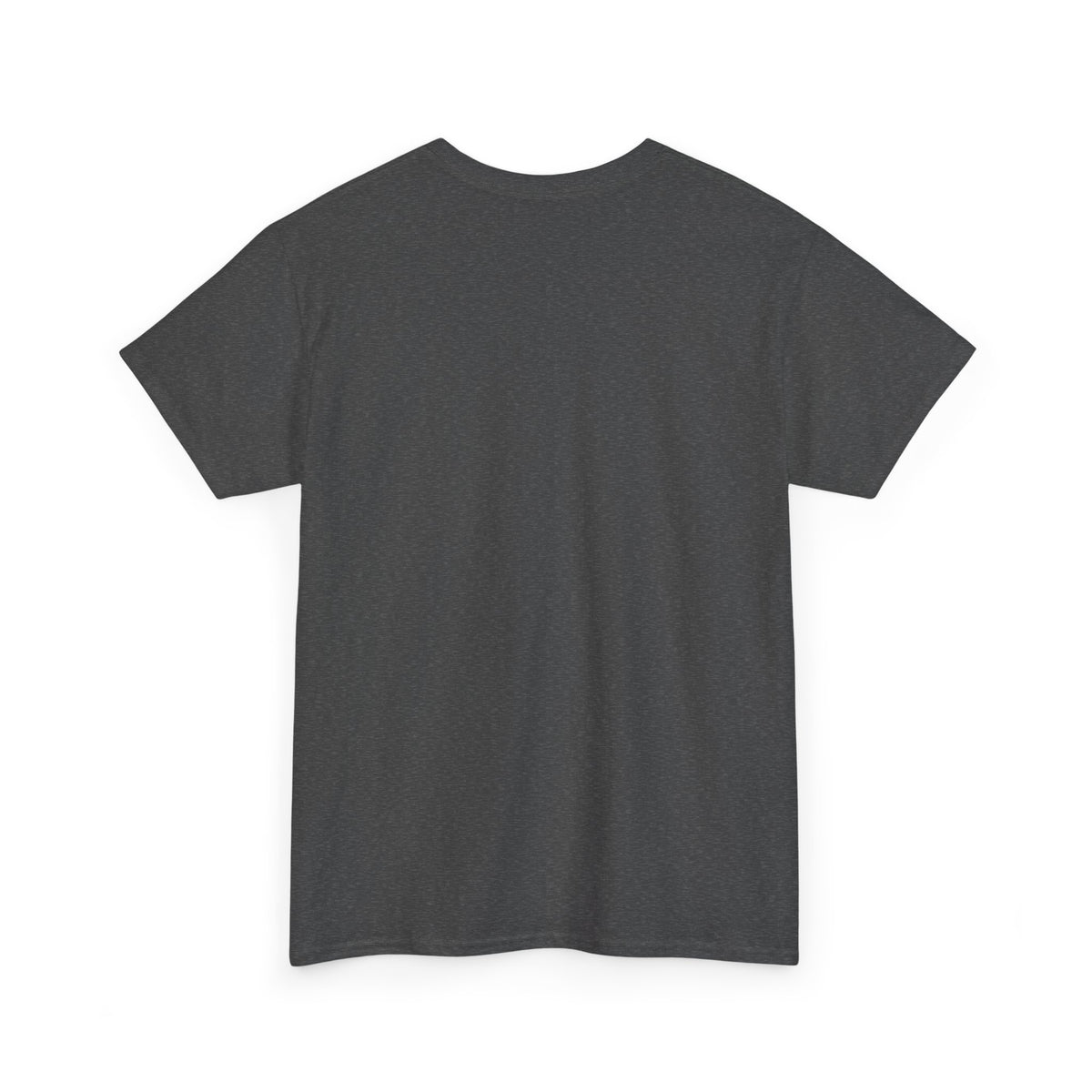 Dark heather Vintage Flight Crew T-shirt shown from the back