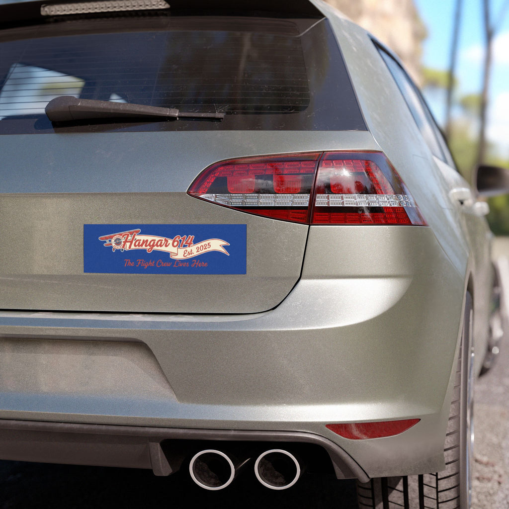 Car Magnet — "Hangar 614: The Flight Crew Lives Here!"