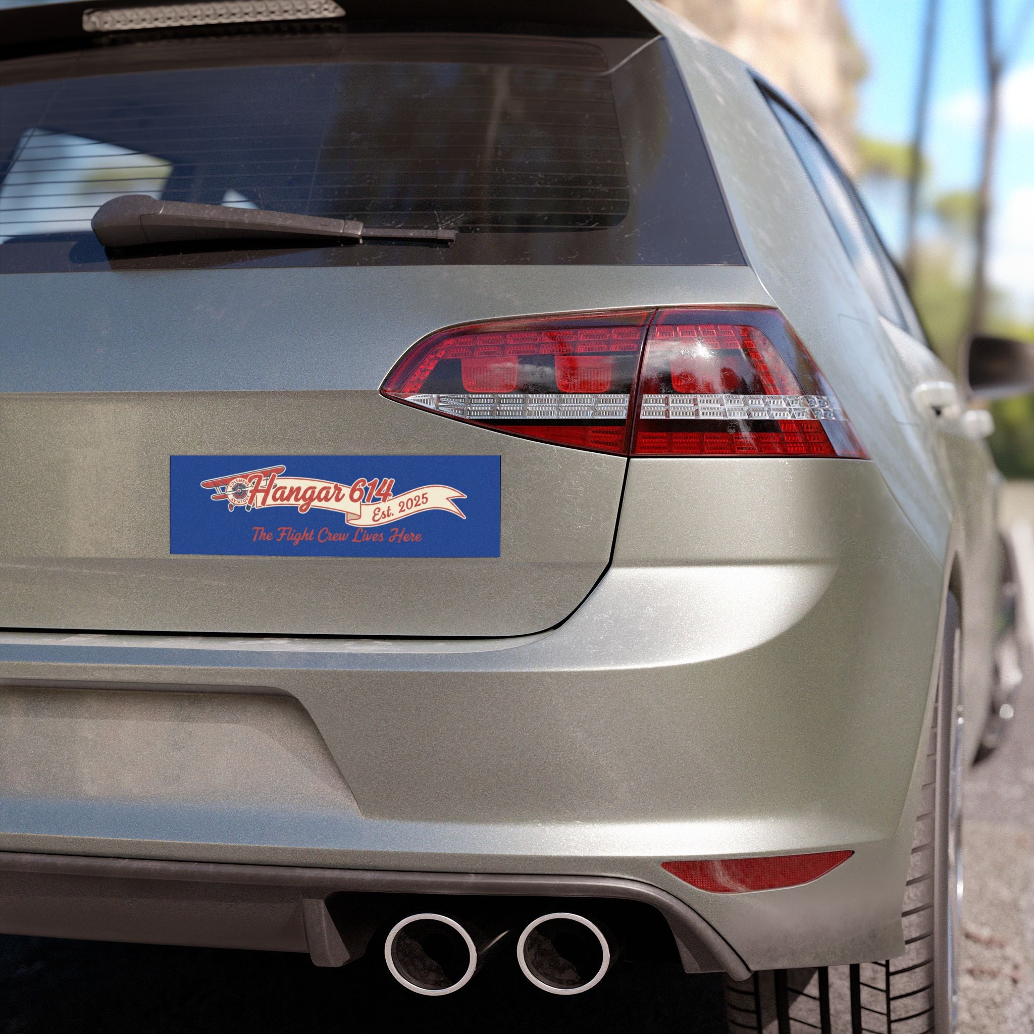 Car Magnet — "Hangar 614: The Flight Crew Lives Here!"