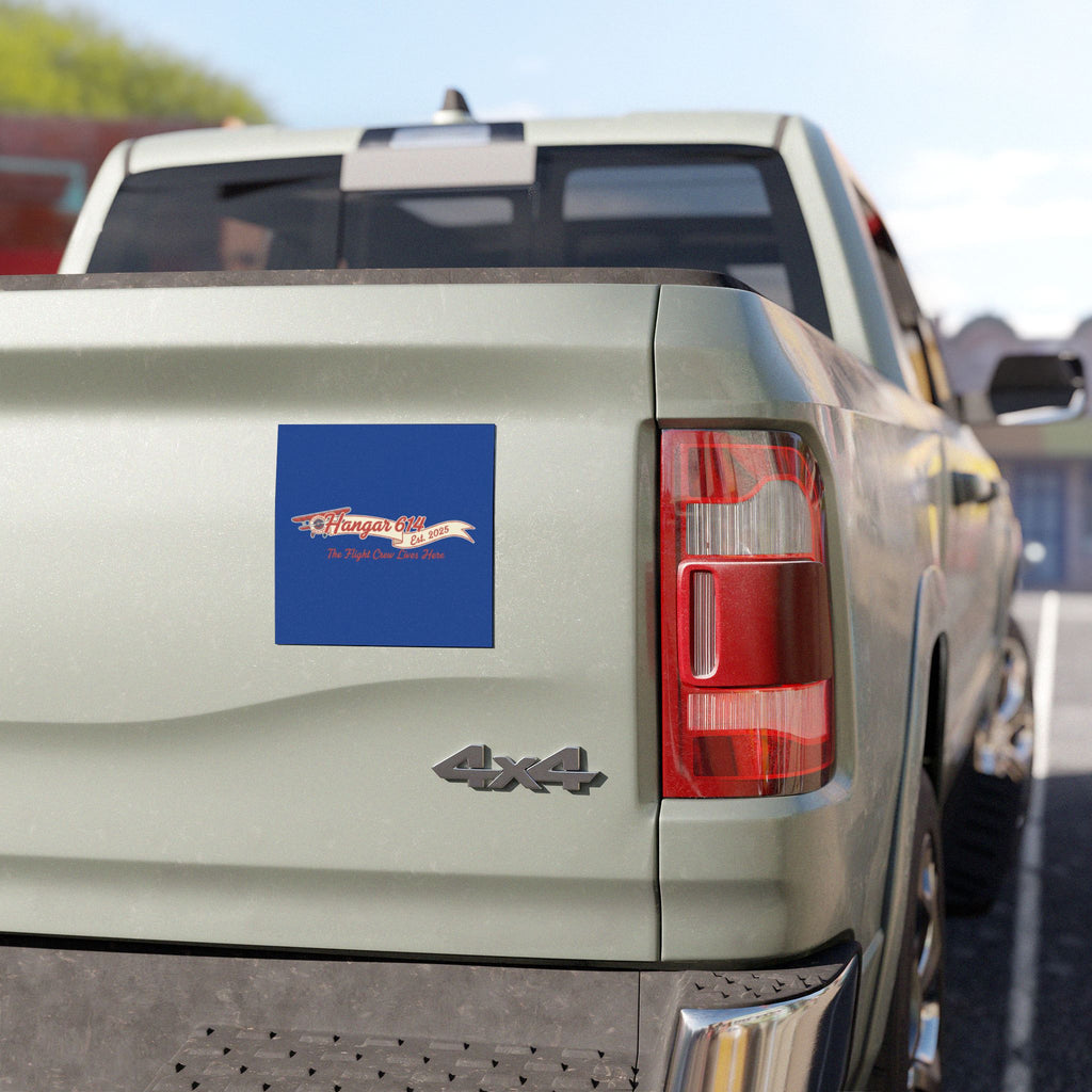 Car Magnet — "Hangar 614: The Flight Crew Lives Here!"