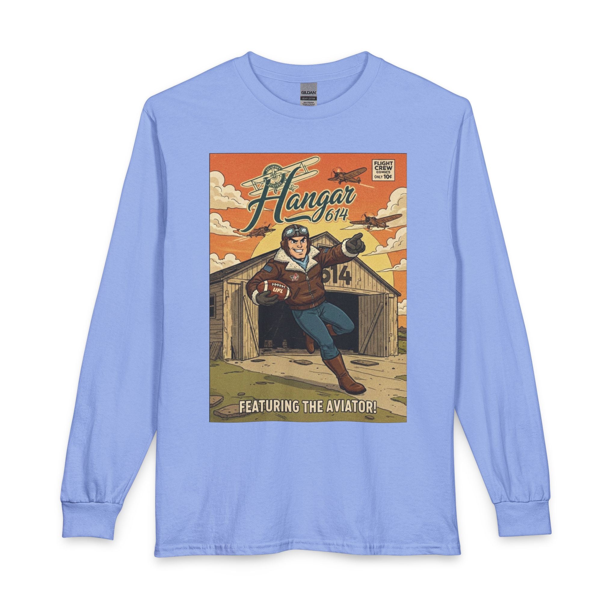 Aviator Comic Long Sleeve Tee