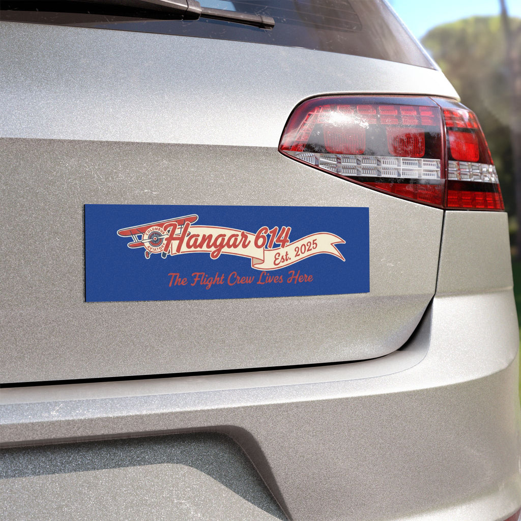 Car Magnet — "Hangar 614: The Flight Crew Lives Here!"