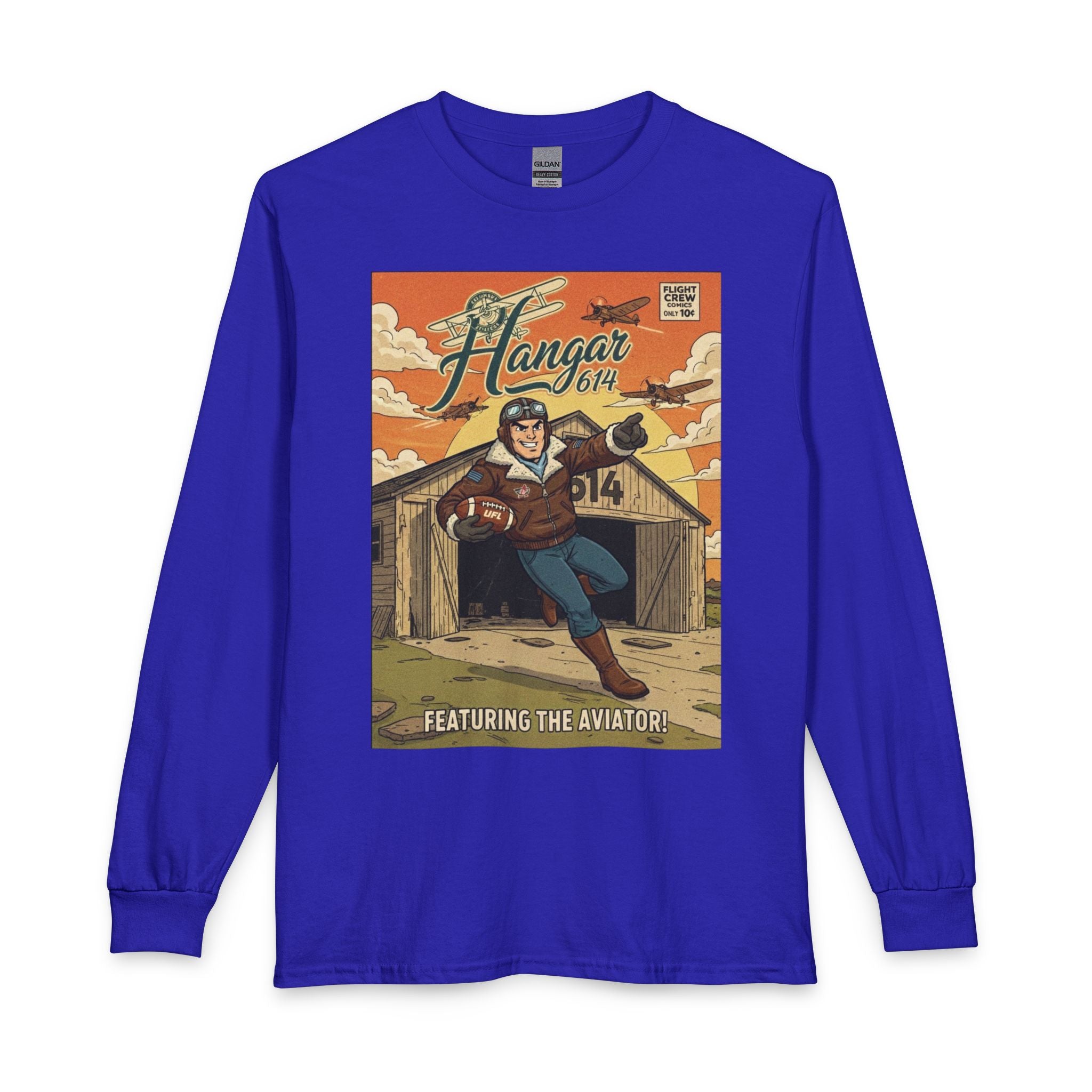 Aviator Comic Long Sleeve Tee