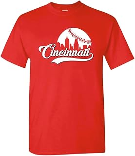 Cincinnati baseball skyline men's T-shirt