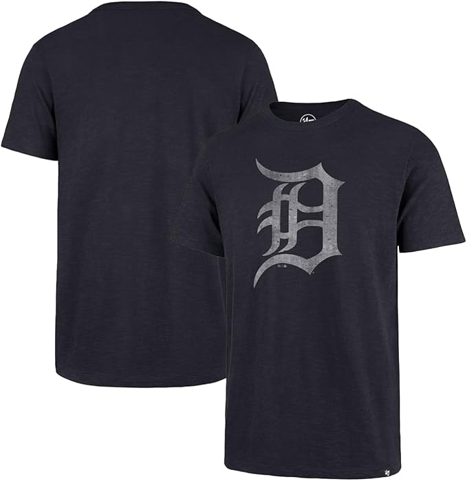 47 Brand Detroit Tigers distressed logo men's shirt