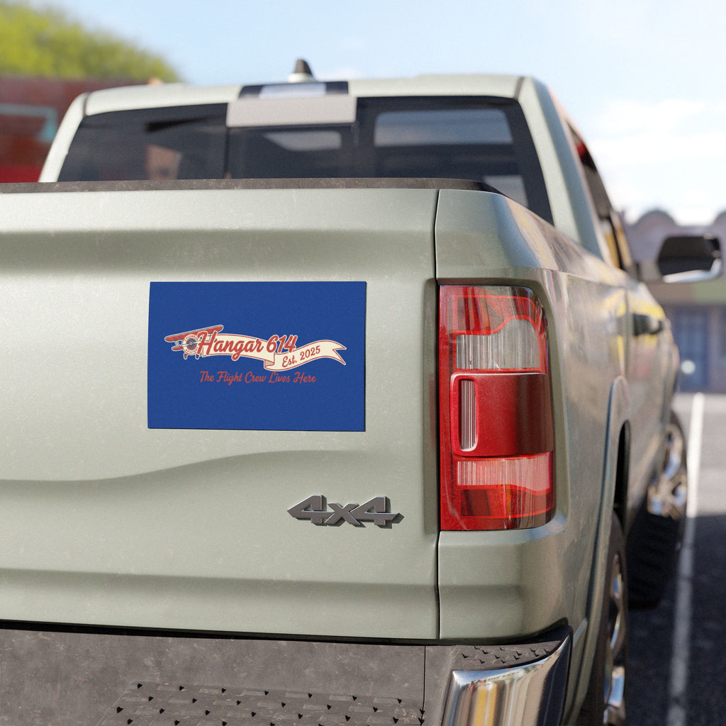 Car Magnet — "Hangar 614: The Flight Crew Lives Here!"