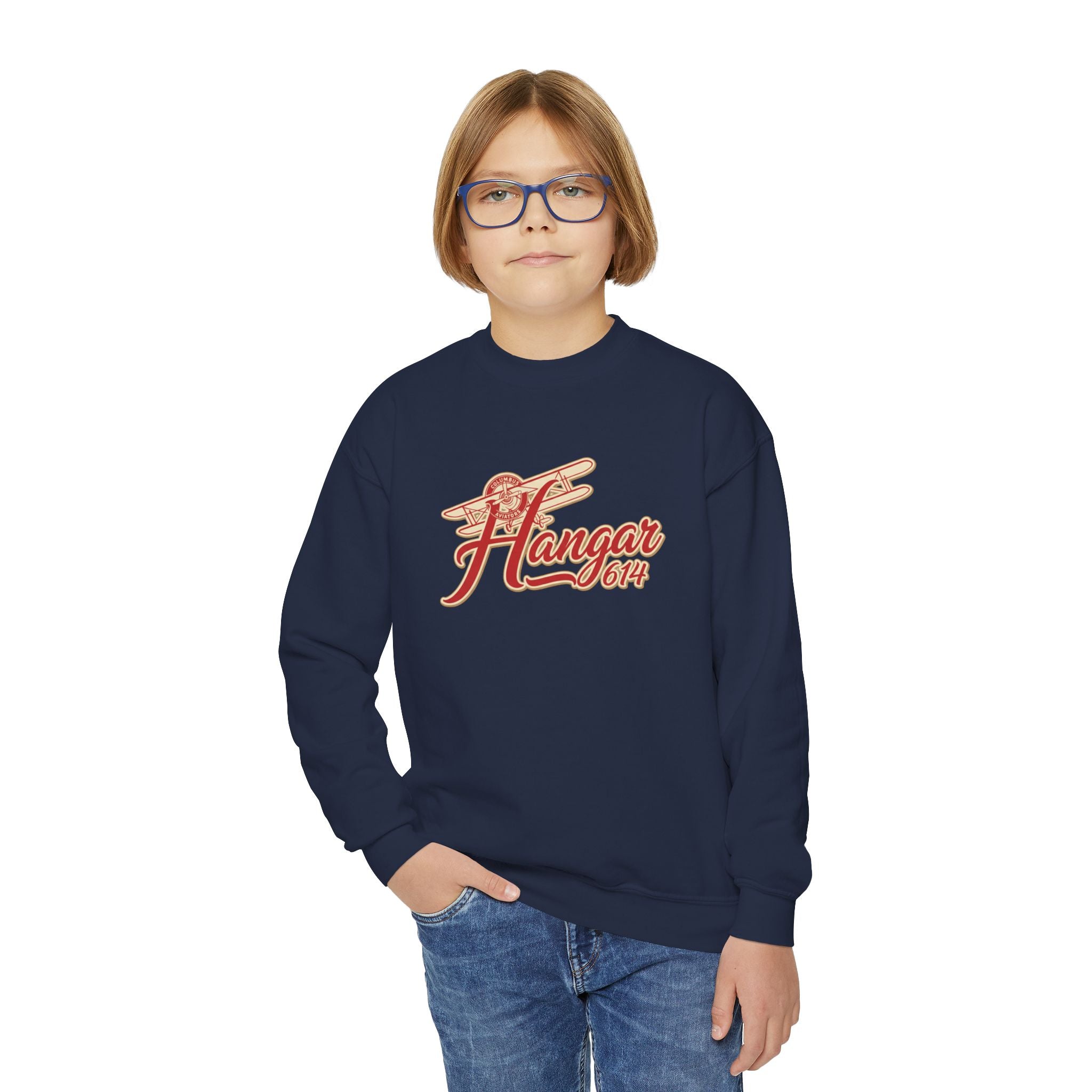 Hangar 614 Youth Crew Sweatshirt