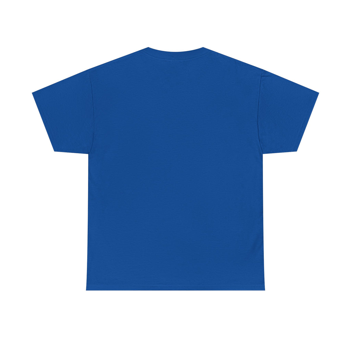 Back of royal Vintage Flight Crew T-shirt