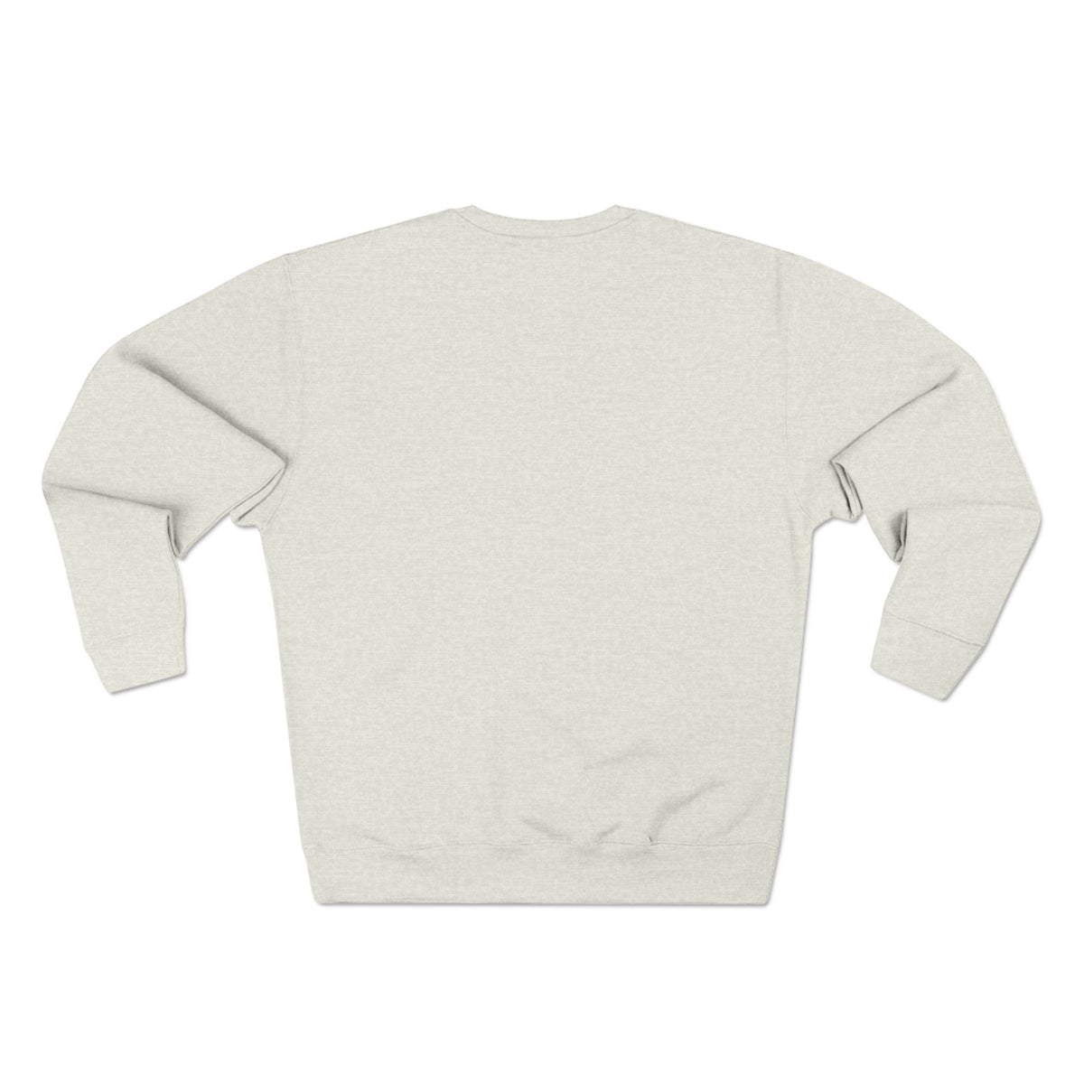 Back of oatmeal heather Hangar 614 Retro Crew Sweatshirt