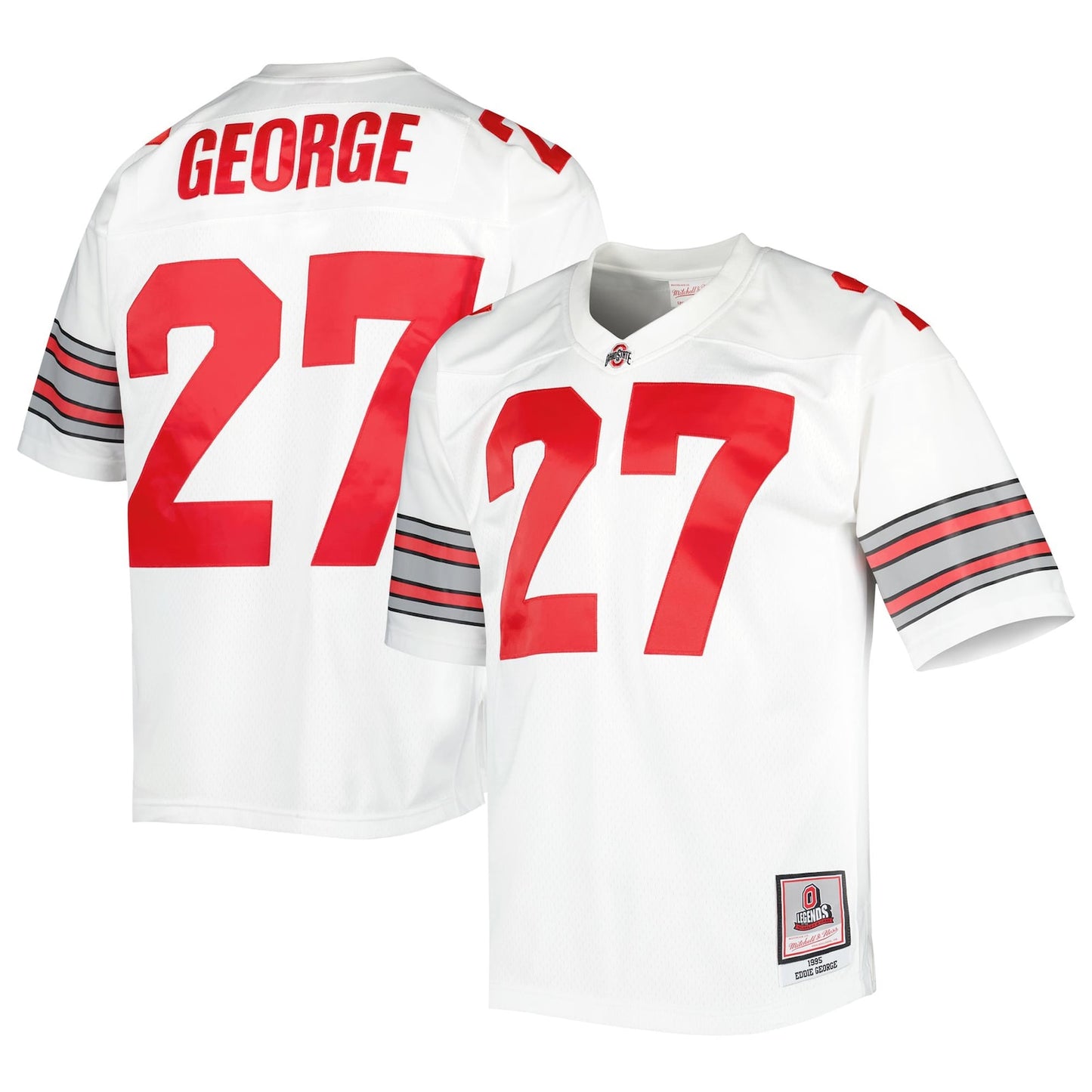 Eddie George Ohio State Buckeyes Mitchell & Ness Authentic Jersey - White Mitchell & Ness