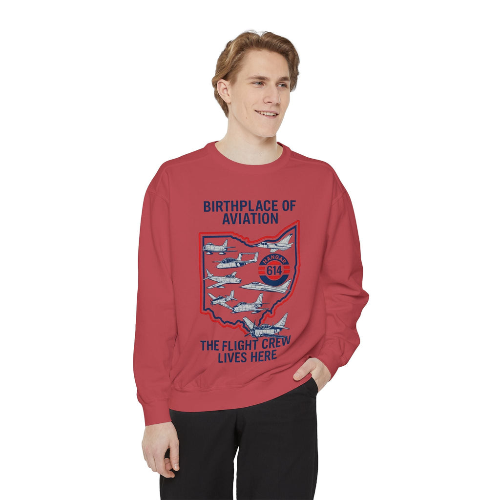 Birthplace of Aviation Sweatshirt Crew Apparel - Hangar 614