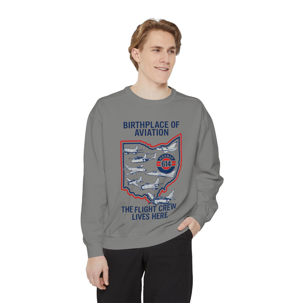 Birthplace of Aviation Sweatshirt Crew Apparel - Hangar 614
