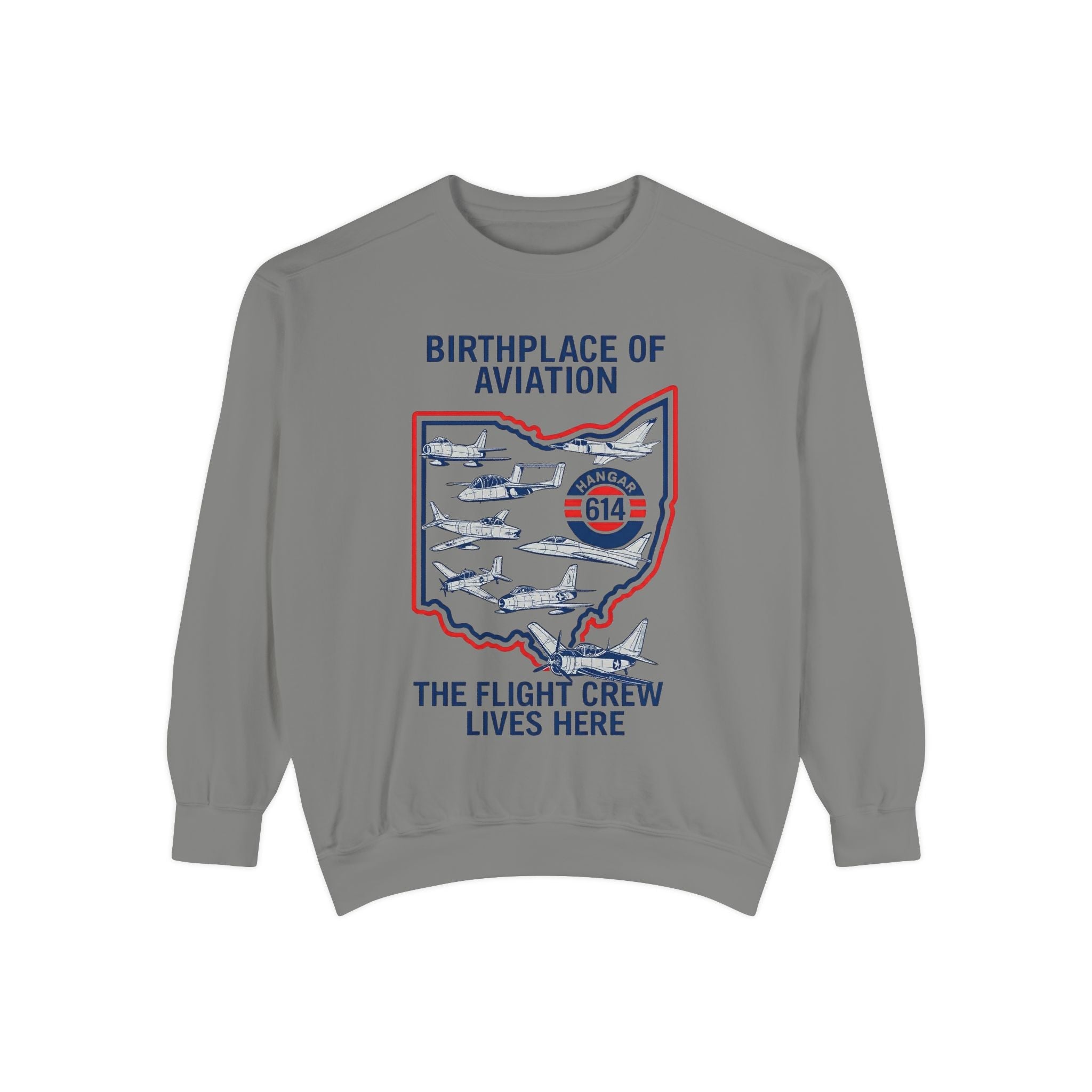Birthplace of Aviation Sweatshirt Crew Apparel - Hangar 614