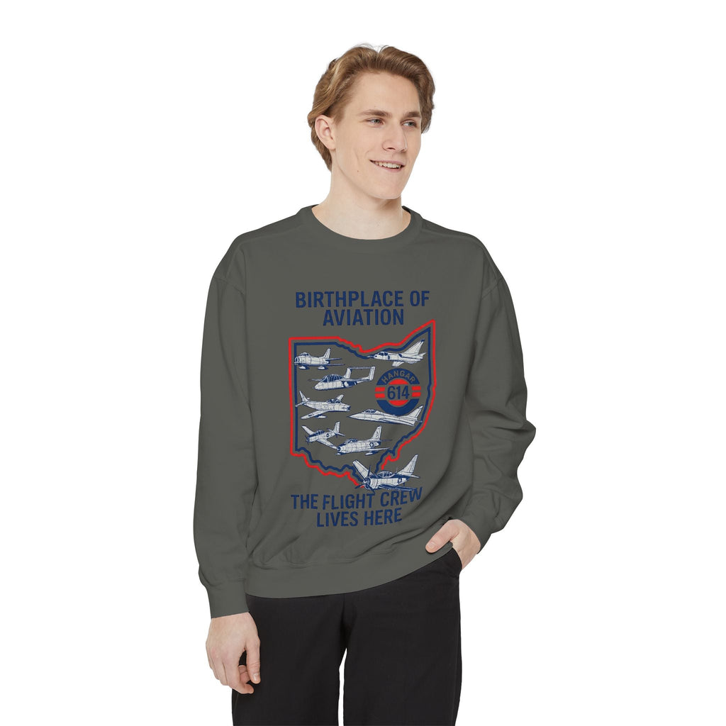 Birthplace of Aviation Sweatshirt Crew Apparel - Hangar 614