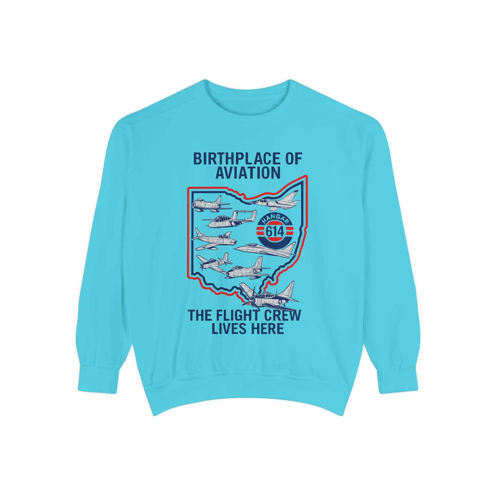 Birthplace of Aviation Sweatshirt Crew Apparel - Hangar 614