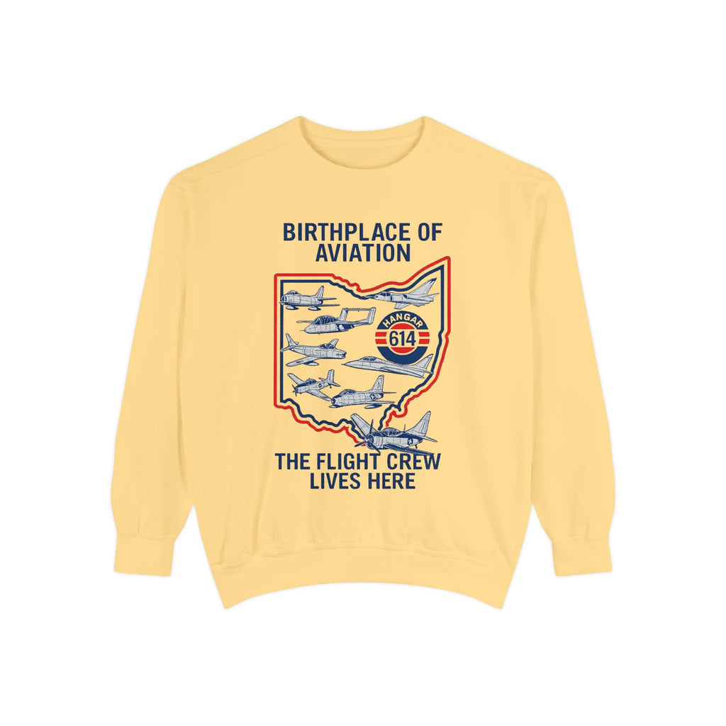 Birthplace of Aviation Sweatshirt Crew Apparel - Hangar 614