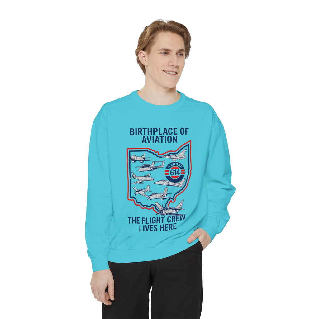 Birthplace of Aviation Sweatshirt Crew Apparel - Hangar 614