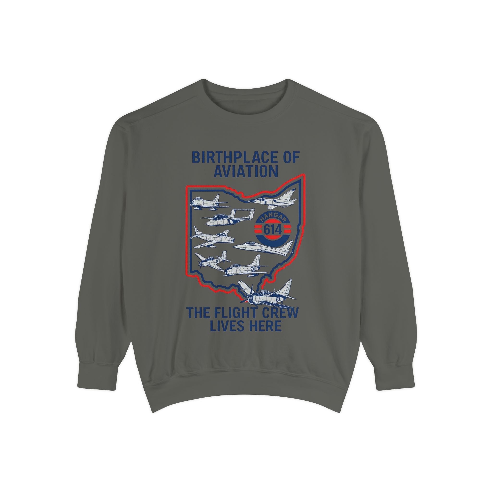 Birthplace of Aviation Sweatshirt Crew Apparel - Hangar 614
