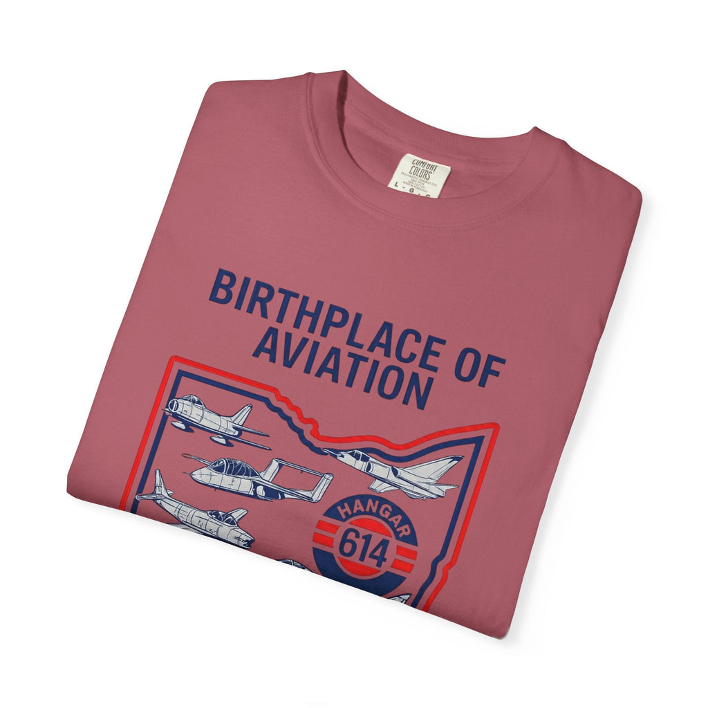 Birthplace of Aviation Tee — Hangar 614 "The Flight Crew Lives Here" (Ohio) - Hangar 614