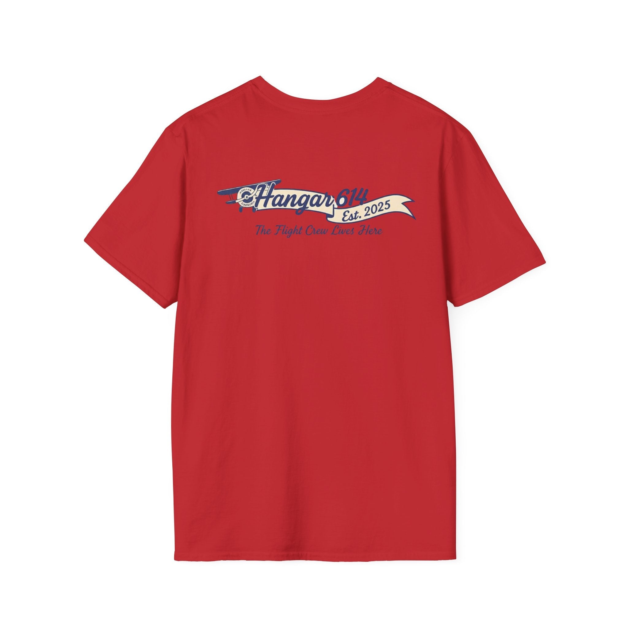 Columbus Aviators 'The Flight Crew Lives Here' T-Shirt — Hangar 614 Windsock Tee - Hangar 614