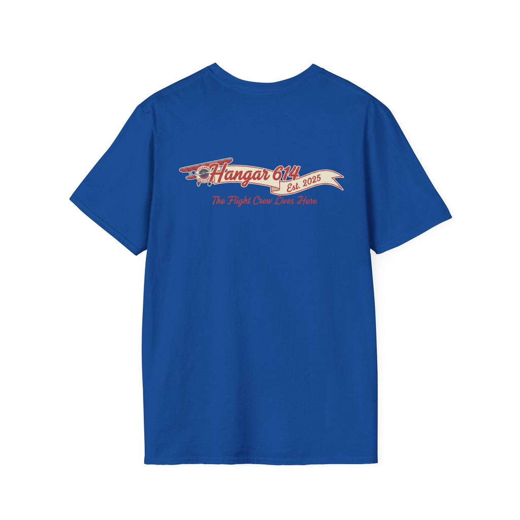 Columbus Aviators 'The Flight Crew Lives Here' T-Shirt — Hangar 614 Windsock Tee - Hangar 614