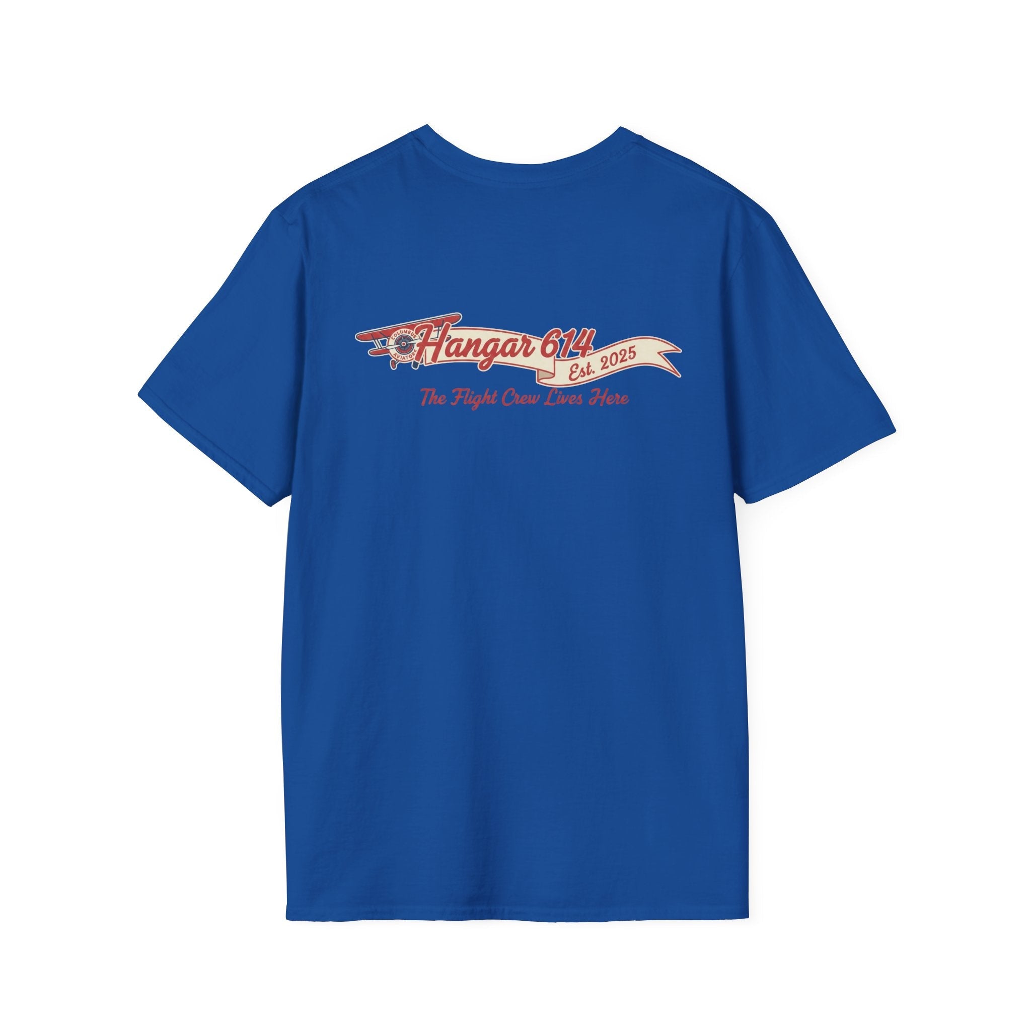 Columbus Aviators 'The Flight Crew Lives Here' T-Shirt — Hangar 614 Windsock Tee - Hangar 614