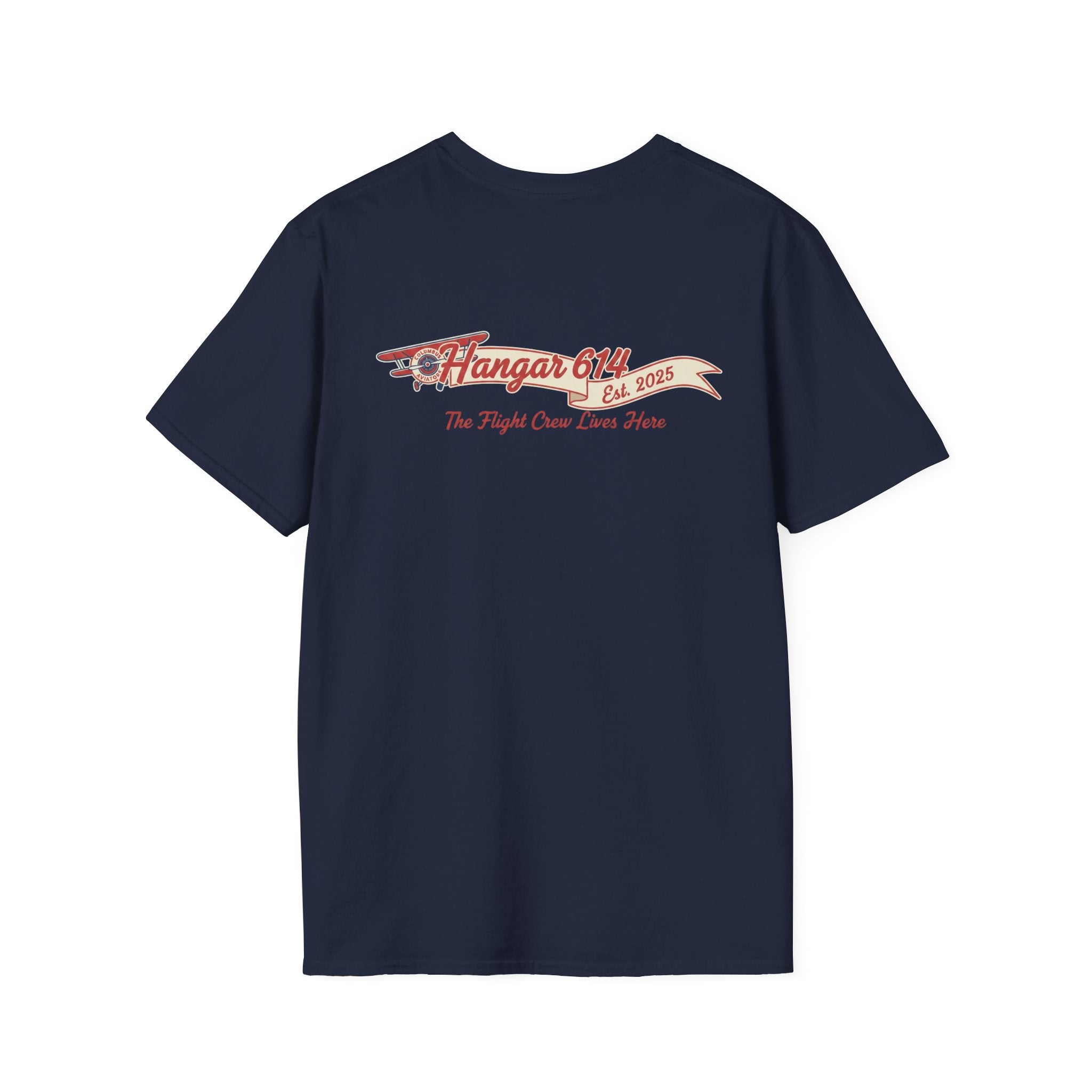 Columbus Aviators 'The Flight Crew Lives Here' T-Shirt — Hangar 614 Windsock Tee - Hangar 614