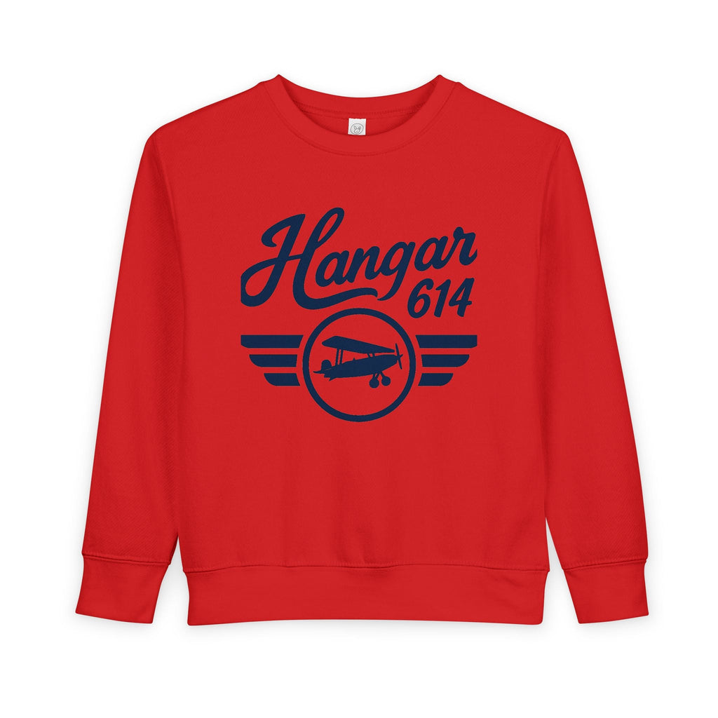 Flight Crew Toddler Sweatshirt - Perfect for Little Pilots, Flight Crew Kids, Aviation Lovers, Sky - High Adventures, Airplane Theme Gifts - Hangar 614