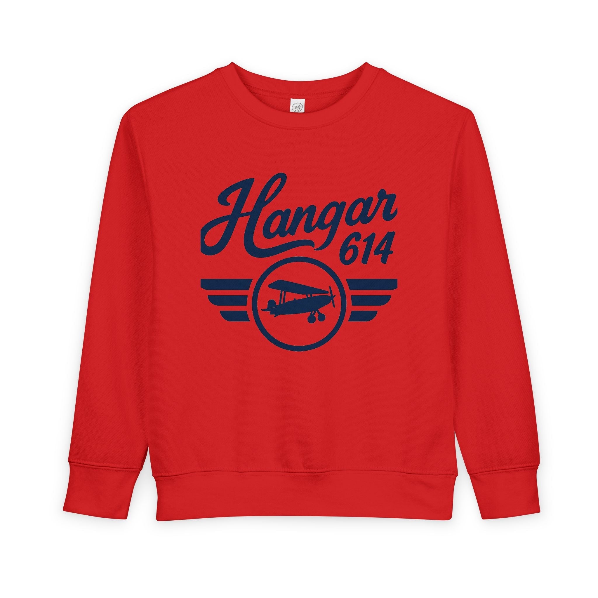 Flight Crew Toddler Sweatshirt - Perfect for Little Pilots, Flight Crew Kids, Aviation Lovers, Sky - High Adventures, Airplane Theme Gifts - Hangar 614
