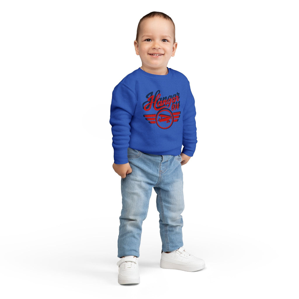 Flight Crew Toddler Sweatshirt - Perfect for Little Pilots, Flight Crew Kids, Aviation Lovers, Sky - High Adventures, Airplane Theme Gifts - Hangar 614