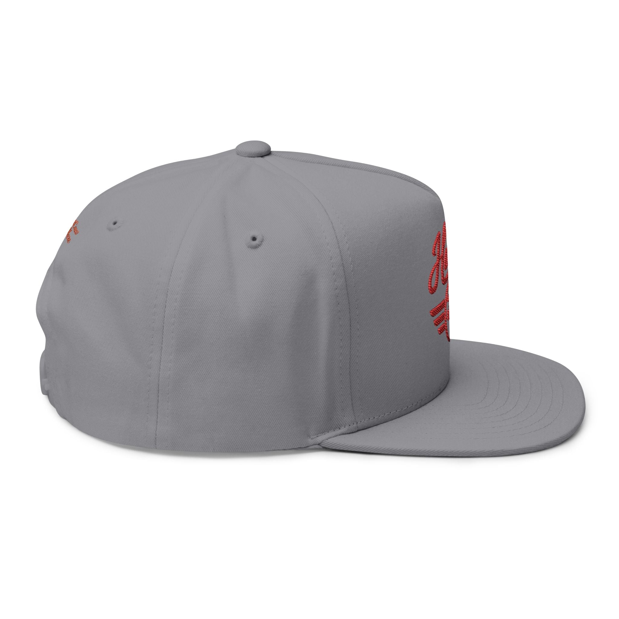 Hangar 614 Embroidered Flat Bill Cap — Vintage Airplane Logo Snapback - Hangar 614