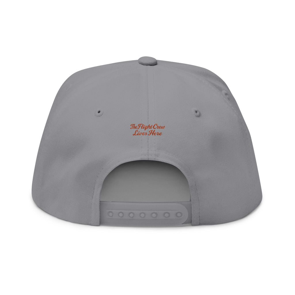 Hangar 614 Embroidered Flat Bill Cap — Vintage Airplane Logo Snapback - Hangar 614
