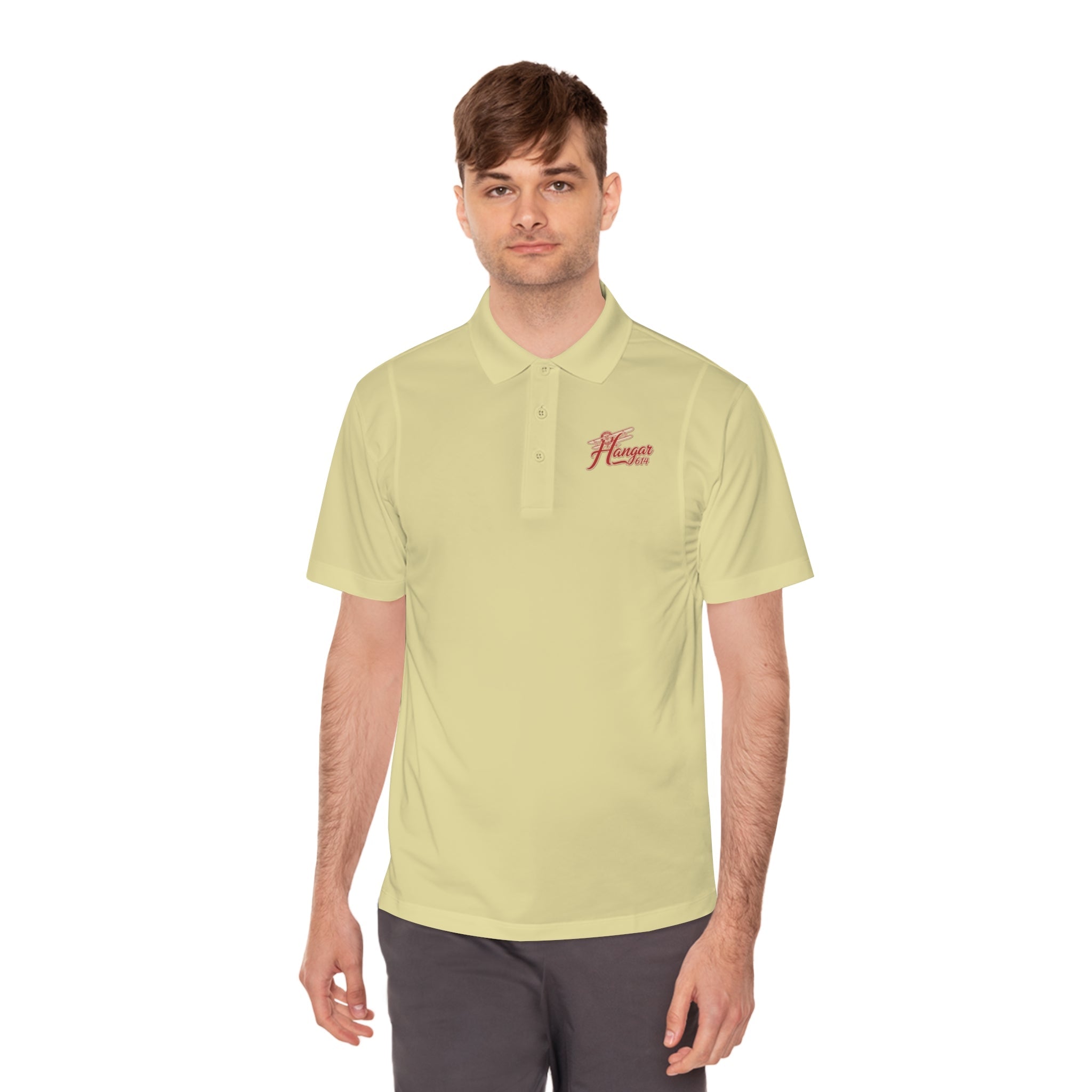 Hangar 614 Men's Polo Shirt for Active Lifestyles, Casual Wear, Golf, Summer Events, Sports Enthusiasts, Comfortable Fit - Hangar 614