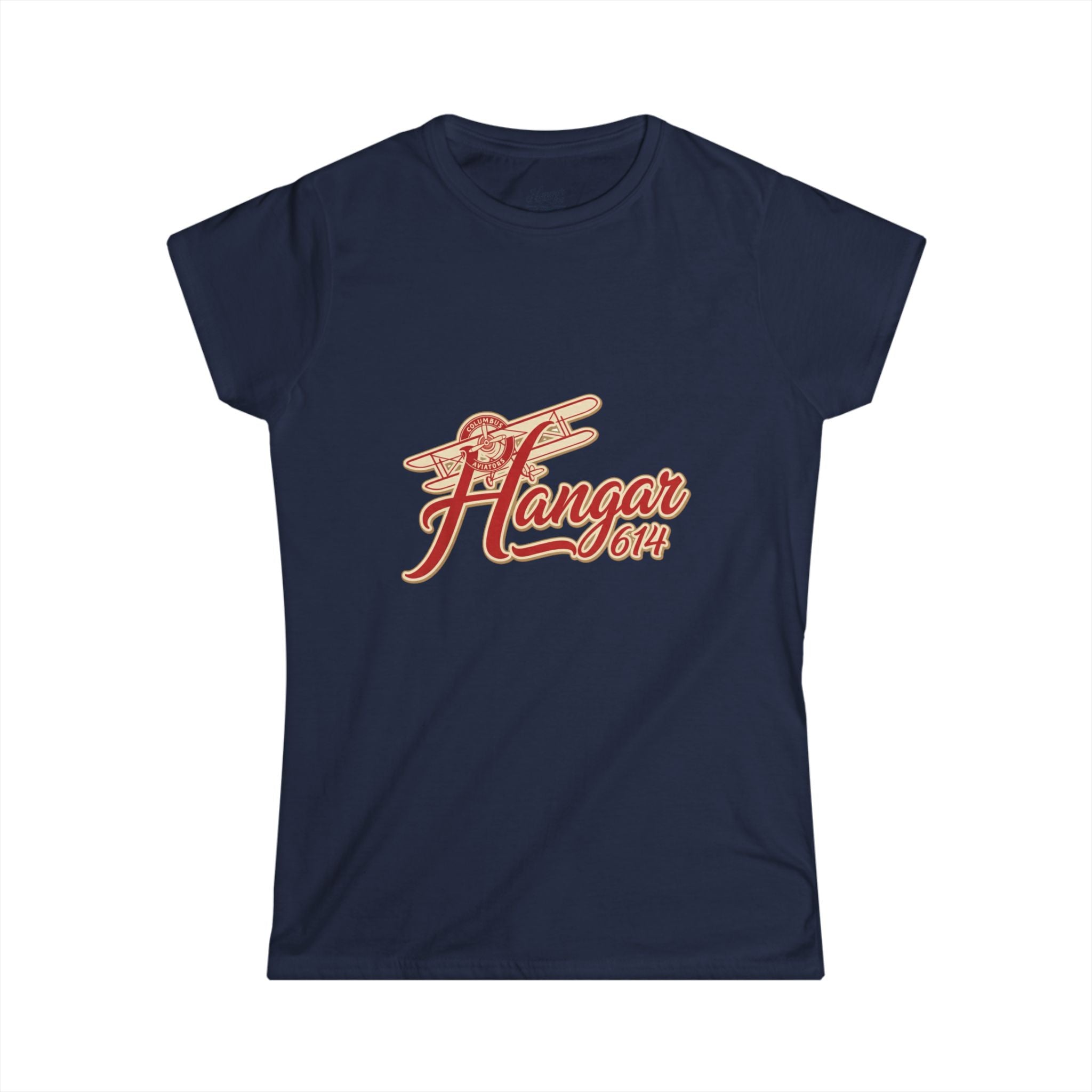 Hangar 614 Vintage Airplane Women's Tee — Retro Aviation Graphic Shirt - Hangar 614