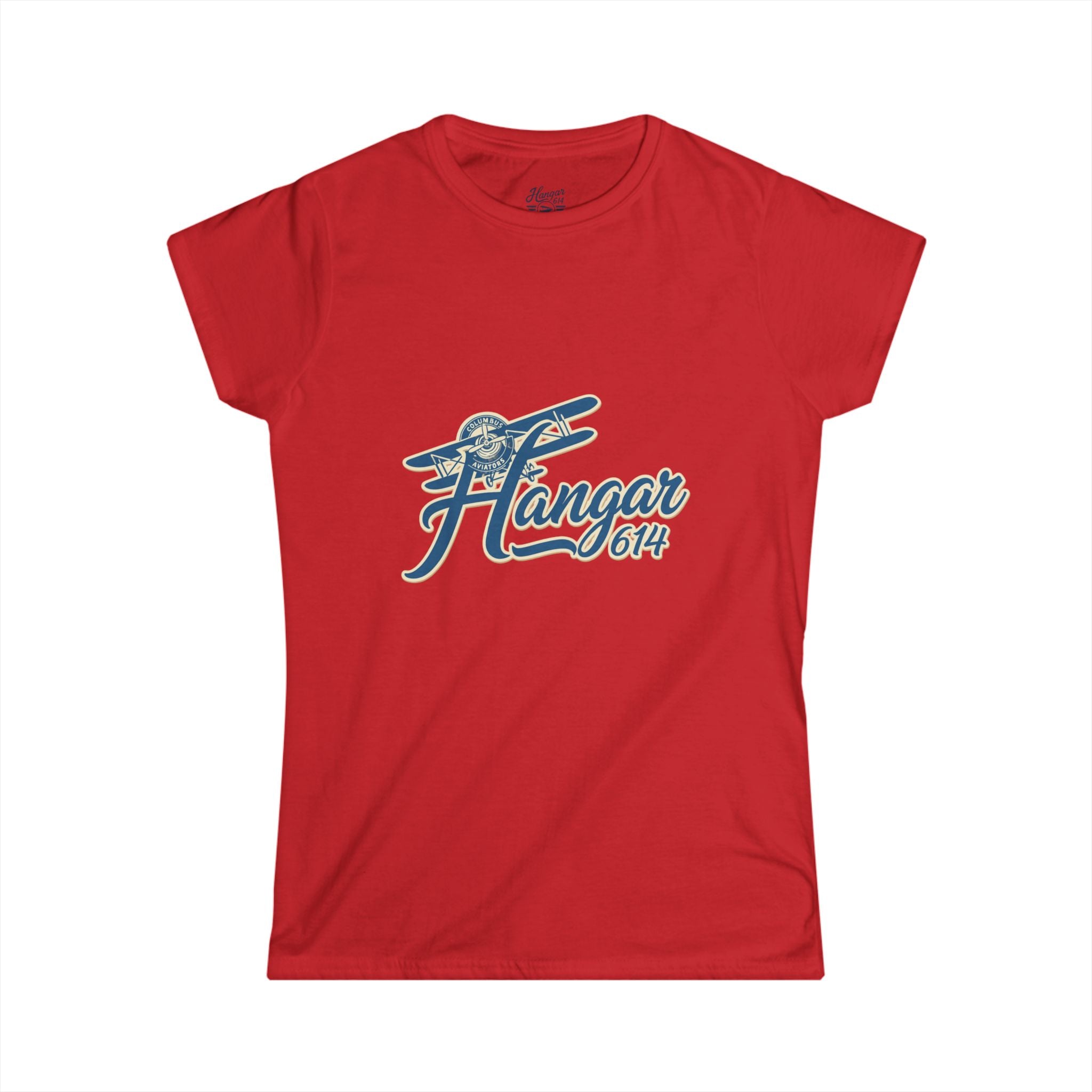 Hangar 614 Vintage Airplane Women's Tee — Retro Aviation Graphic Shirt - Hangar 614