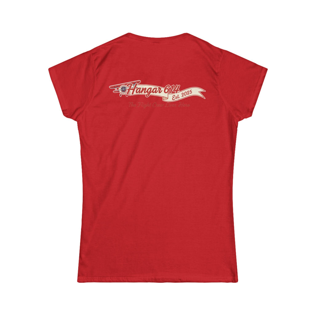 Hangar 614 Vintage Airplane Women's Tee — Retro Aviation Graphic Shirt - Hangar 614
