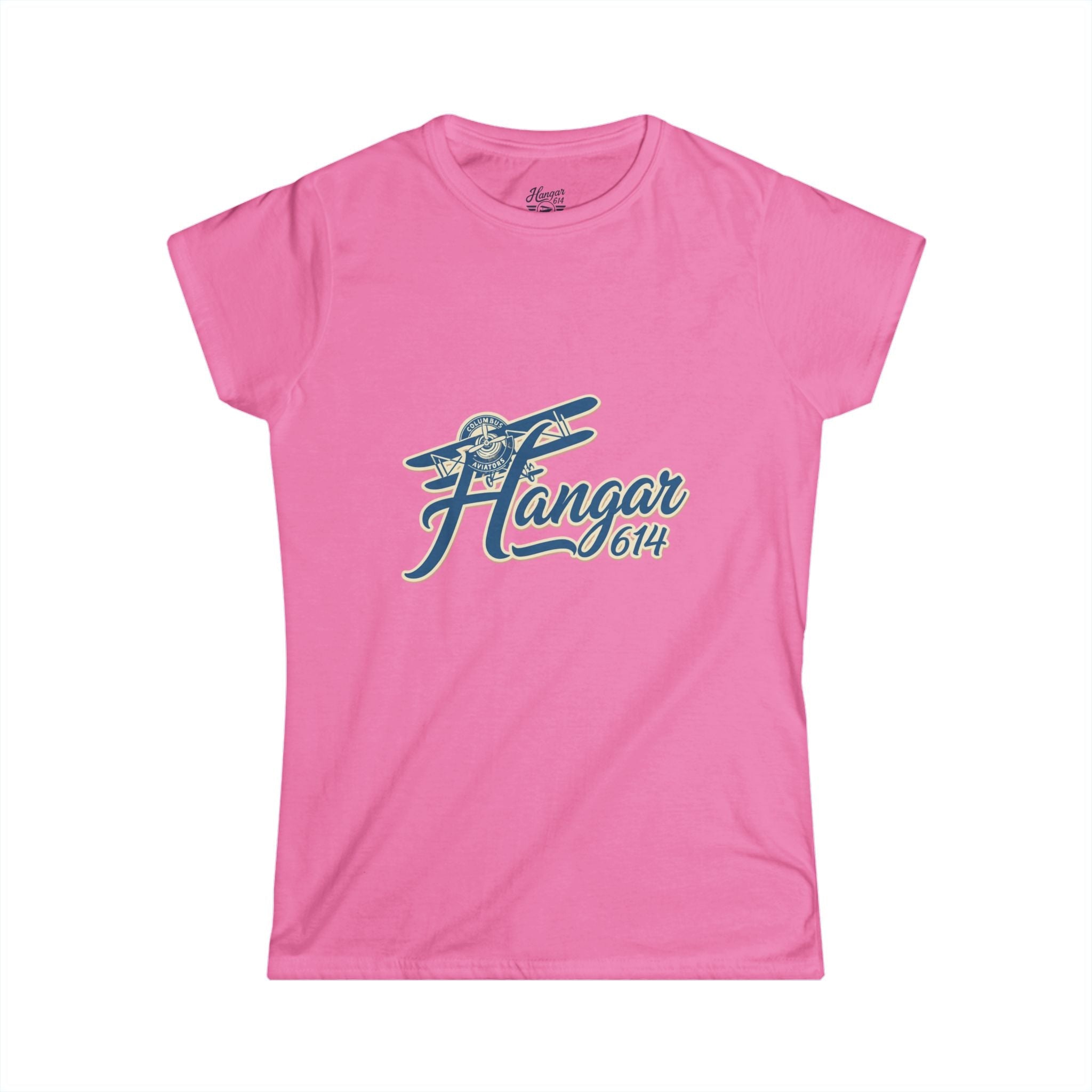Hangar 614 Vintage Airplane Women's Tee — Retro Aviation Graphic Shirt - Hangar 614