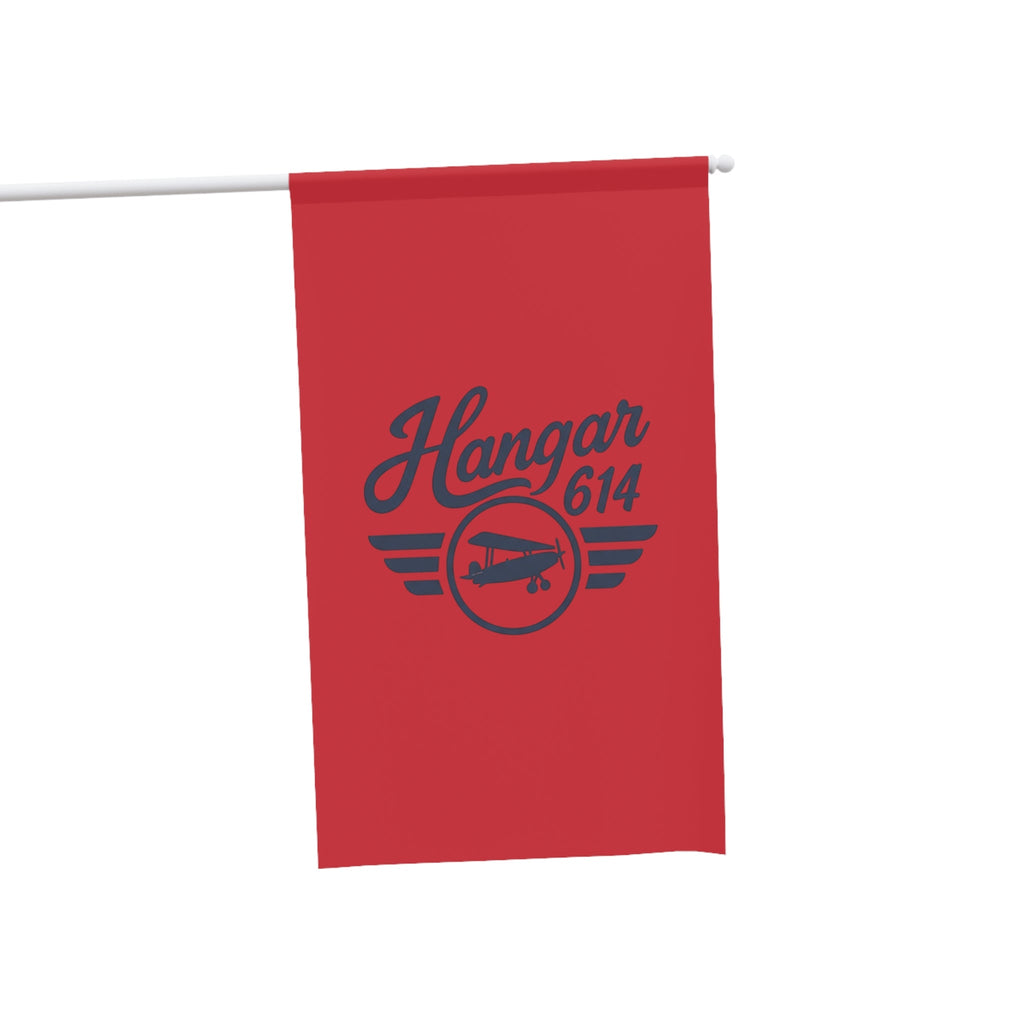 House Banner - Hangar 614 Vintage Airplane Garden Flag - Hangar 614