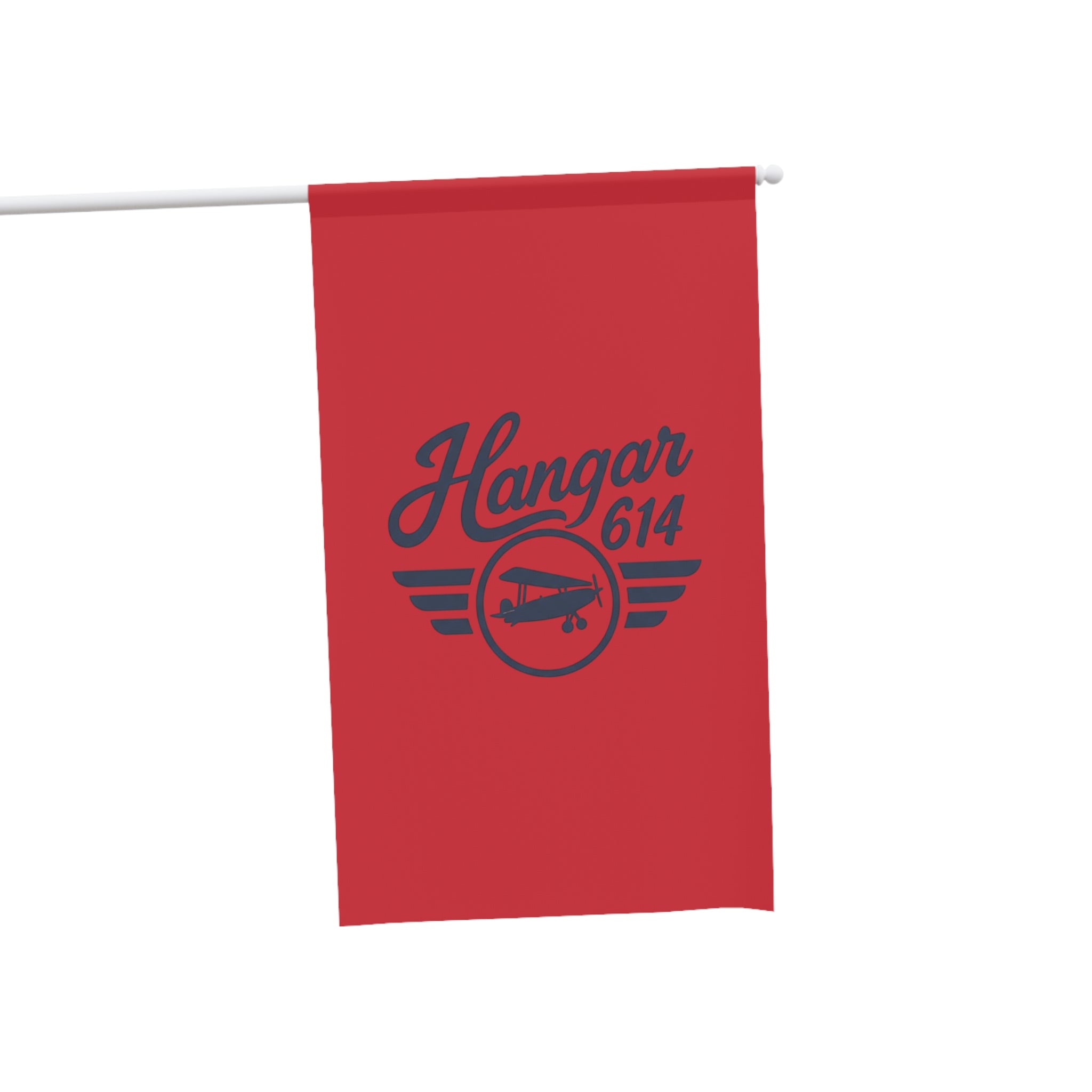 House Banner - Hangar 614 Vintage Airplane Garden Flag - Hangar 614
